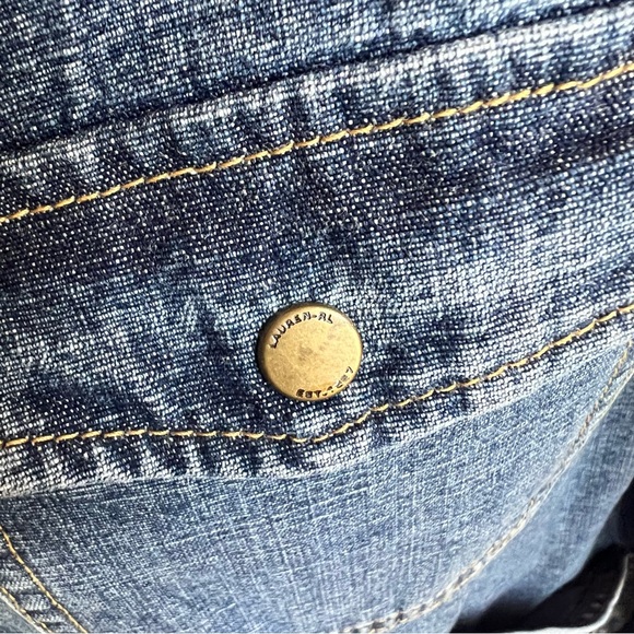 Ralph Lauren jeans utility barn denim artists jacket coat lovely shape! M - Picture 9 of 14